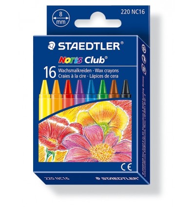 Набор восковых мелков STAEDTLER Noris Club, 16 цветов, 8мм