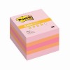 Куб с клейким краем Post-it CLASSIC 51х51 мм, розовая пастель, 3 цвета, 400 листов