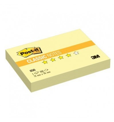 Бумага для заметок Post-it Classic 51x76мм, желтая пастель, 100 листов