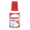Корректирующая жидкость Kores Fluid Soft Tip, быстросохнущая 25мл., с поролоновой губкой