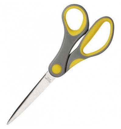 Ножницы Attache, 20.5см с пластиковые прорезиненные эллиптические ручки