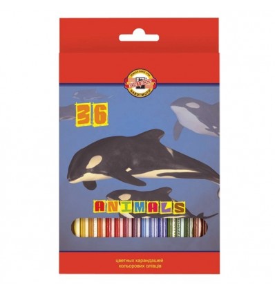 Набор цветных карандашей Koh-I-Noor 3555, 36 цветов
