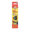 Набор цветных трехгранных карандашей Koh-I-Noor TRIOCOLOR 3131, 6 цветов