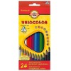 Набор цветных трехгранных карандашей Koh-I-Noor TRIOCOLOR 3134,24 цвета