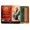 Набор акварельных цветных карандашей Koh-I-Noor MONDELUZ 3724, металлическая коробка, 24 цвета