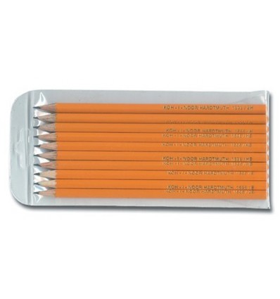 Набор чернографитных карандашей Koh-I-Noor 1696, без ластика, 10шт 2H-2В 