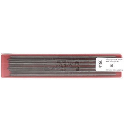 Грифели для цанговых карандашей Koh-i-Noor 4190/B, 2,0 мм, 12 штук