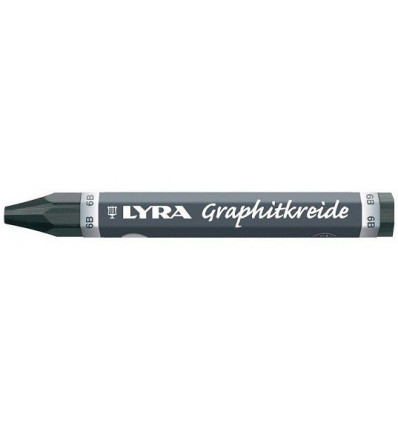 Графитный водостойкий мелок Lyra Graphite Crayons, 6B, 1шт