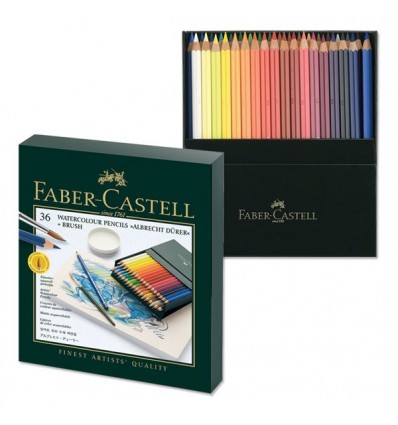 Набор цветных акварельных карандашей FABER-CASTELL Аlbrecht Durer, 36 цветов, в студийной (кожзам) коробке