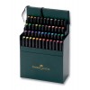 Капиллярные ручки-кисти FABER-CASTELL Pitt Pen brush, 48 цветов, в студийной (кожзам.) коробке