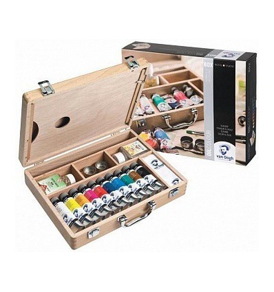 Набор масляных красок Royal Talens VAN GOGH Базовый - 10 цветов по 40мл в деревянной коробке
