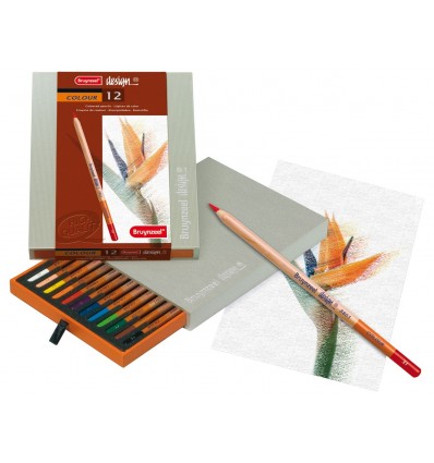 Набор цветных карандашей Bruynzeel DESIGN, 12 цветов, в подарочной упаковке