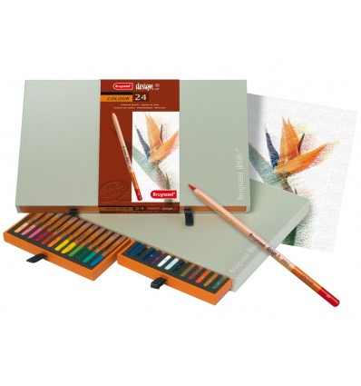 Набор цветных карандашей Bruynzeel DESIGN, 24 цвета, в подарочной упаковке