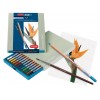 Набор цветных акварельных карандашей Bruynzeel DESIGN, 12 цветов, кисть, в подарочной упаковке