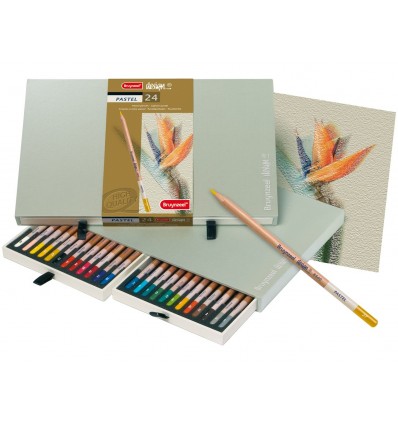 Набор цветных пастельных карандашей Bruynzeel DESIGN, 24 цвета, в подарочном пенале