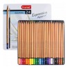 Набор цветных акварельных карандашей Bruynzeel Expression Aquarel, 24 цвета, кисть, в метал. коробке