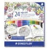 Набор цветных карандашей STAEDTLER Ergosoft Johanna Basford, 24 цвета