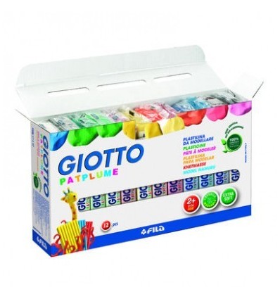Пластилин GIOTTO Partplume 511900, 12 цветов по 150 гр