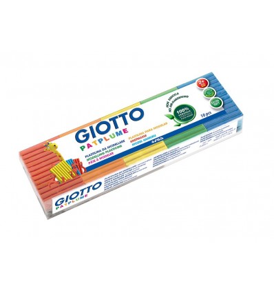 Пластилин GIOTTO Partplume 513300, 10 цветов по 50 гр