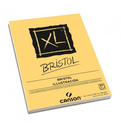 Альбом для графики CANSON Xl Bristol А4 21*29.7см, 180гр. 50л., бумага слоновая кость мелкозернистая, склейка