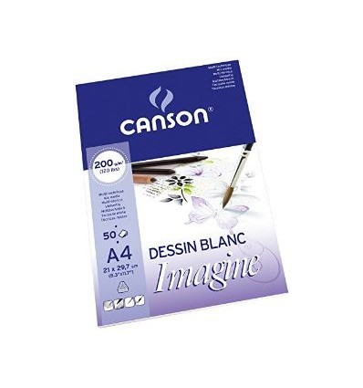 Альбом для графики CANSON Imagine А4 21*29.7см, 200гр. 50л., бумага мелкое зерно, склейка