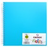Скетчбук CANSON Notes 18.5*18.5см, 120гр. 50л., пластиковая обложка голубая, спираль