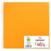 Скетчбук CANSON Notes 18.5*18.5см, 120гр. 50л., пластиковая обложка оранжевая, спираль