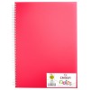 Скетчбук CANSON Notes А4 21*29.7см, 120гр. 50л., пластиковая обложка розового, спираль