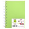 Скетчбук CANSON Notes А6 10.5*14.8см, 120гр. 50л., пластиковая обложка зеленая, спираль