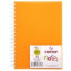 Скетчбук CANSON Notes А6 10.5*14.8см, 120гр. 50л., пластиковая обложка оранжевая, спираль