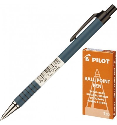 Ручка шариковая масляная автоматическая Pilot BPRK-10M (0.32мм) синяя