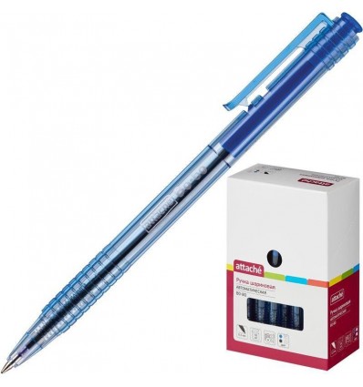 Шариковая ручка автоматическая Attache Bo-bo 0,5 мм, синяя