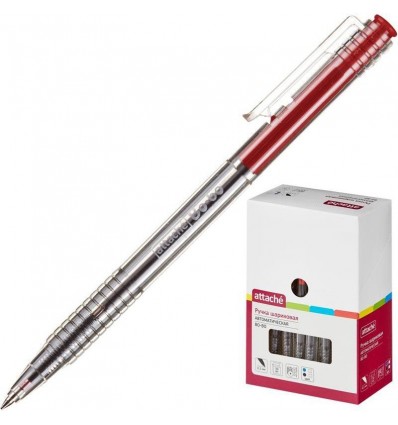 Шариковая ручка автоматическая Attache Bo-bo 0,5 мм, красная
