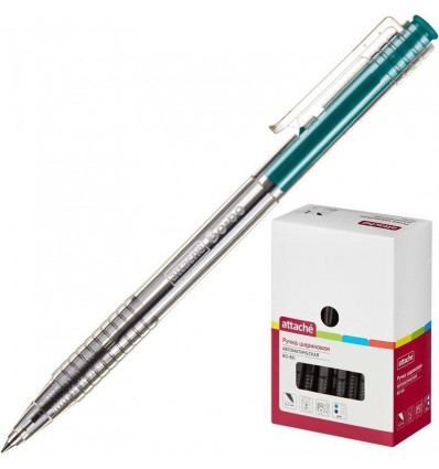 Шариковая ручка автоматическая Attache Bo-bo 0,5 мм, зеленая