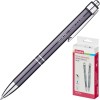 Шариковая ручка автоматическая Attache Oscar 0,5 мм, серебристый корпус, синяя