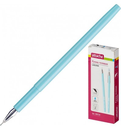 Ручка гелевая Attache Laguna, 0.5мм, голубая
