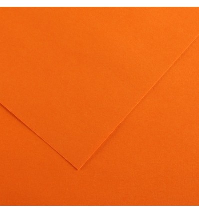 Бумага цветная CANSON Iris Vivaldi 120г/м.кв А4 21*29.7см, Цвет: №09 Оранжевый, 100л/упак