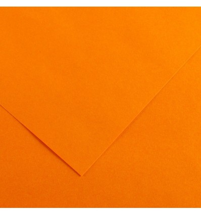 Бумага цветная CANSON Iris Vivaldi 240г/м.кв А4 21*29.7см, Цвет: №08 Оранжевый мандарин, 50л/упак