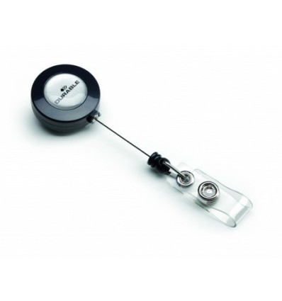 Рулетка для бейджа Durable 8152-58 с выдвижным клипом до 80 см, 1шт