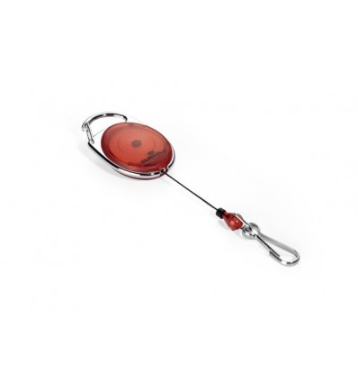 Рулетка для бейджа Durable STYLE 8327 с выдвижным клипом до 80 см, красная, 1шт