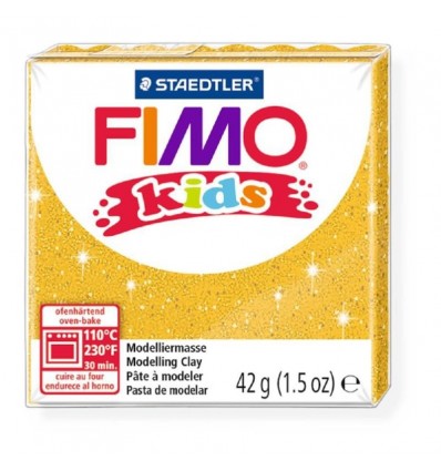 Глина полимерная STAEDTLER FIMO kids, 42г. - блестящий золотой