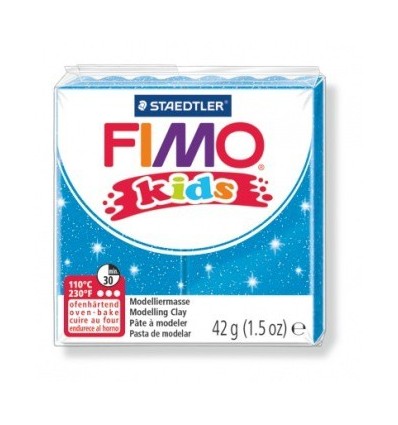 Глина полимерная STAEDTLER FIMO kids, 42г. - блестящий синий