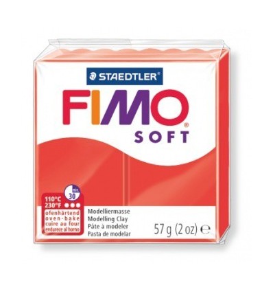 Глина полимерная STAEDTLER FIMO Soft, 57г. - индийский красный