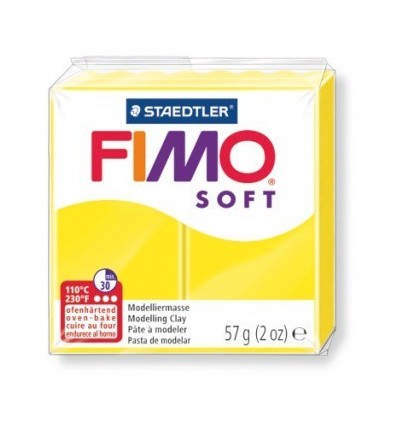 Глина полимерная STAEDTLER FIMO Soft, 57г. - лимонный