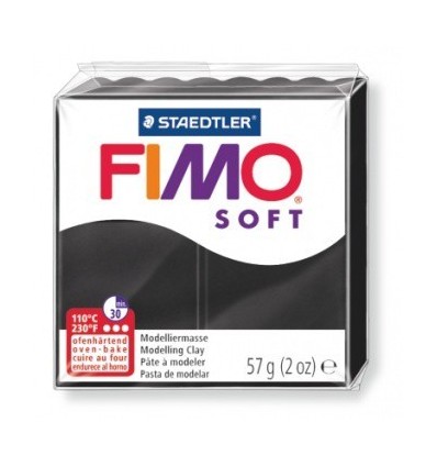 Глина полимерная STAEDTLER FIMO Soft, 57г. - черный
