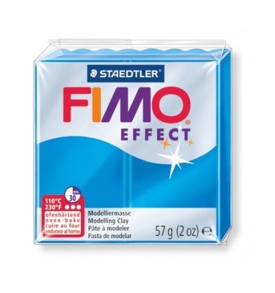 Глина полимерная STAEDTLER FIMO Effect, 57г. - полупрозрачный синий