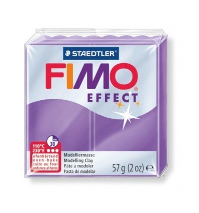 Глина полимерная STAEDTLER FIMO Effect, 57г. - полупрозрачный лиловый