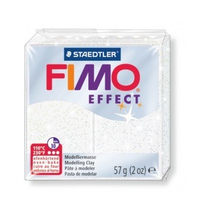 Глина полимерная STAEDTLER FIMO Effect, 57г. - белый металлик