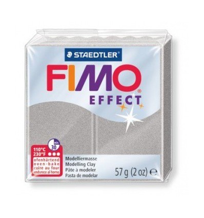 Глина полимерная STAEDTLER FIMO Effect, 57г. - Перламутровый светло-серебристый