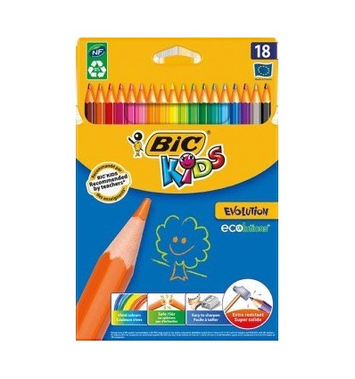 Набор цветных карандашей Bic Evolution, 18 цветов